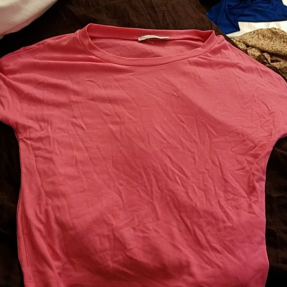 Pink crop top